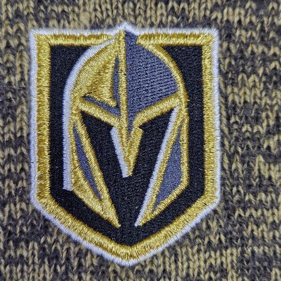 '47 Brand NHL Las Vegas Golden Knights Knit Scarf Fringed Hockey Winter Brown - Picture 6 of 11